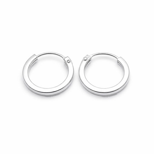 Aretes Candongas Plata 925 12 mm