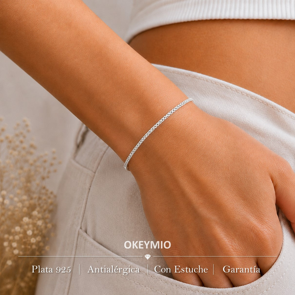 Pulsera Tipo Serpiente En Plata 925 Italiana