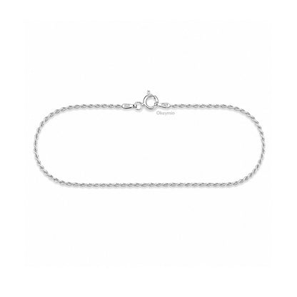 Pulsera Trenzada En Plata 925 Italiana