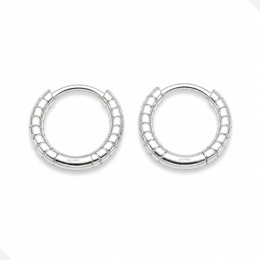 Aretes Candongas Plata 925 Clásicas Elegantes