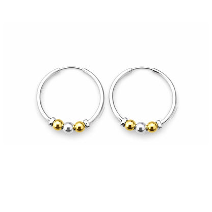 Candongas Oro Plata 925 - 16 mm