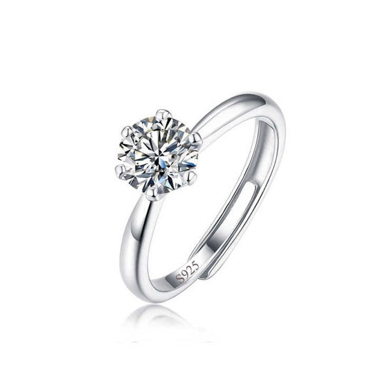 Anillo Ajustable Compromiso En Plata 925