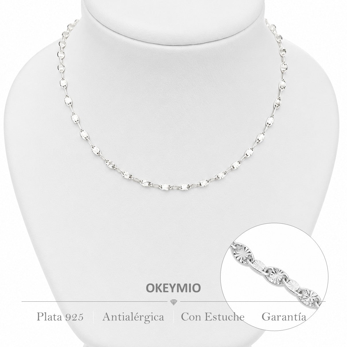 Cadena Tejido Estrella (50cm)