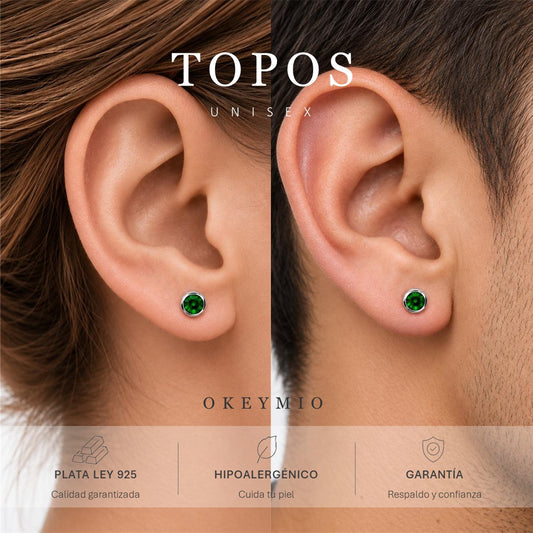 Aretes En Plata 925 Unisex