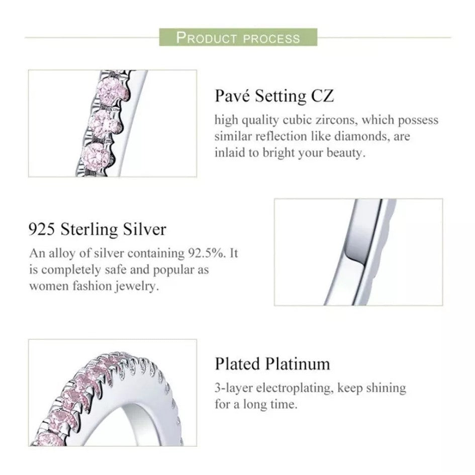 Anillo Con Circones Rosado En Plata 925