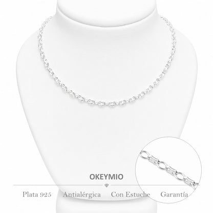 Cadena Tejido Gucci (45cm) Plata 925 Italiana