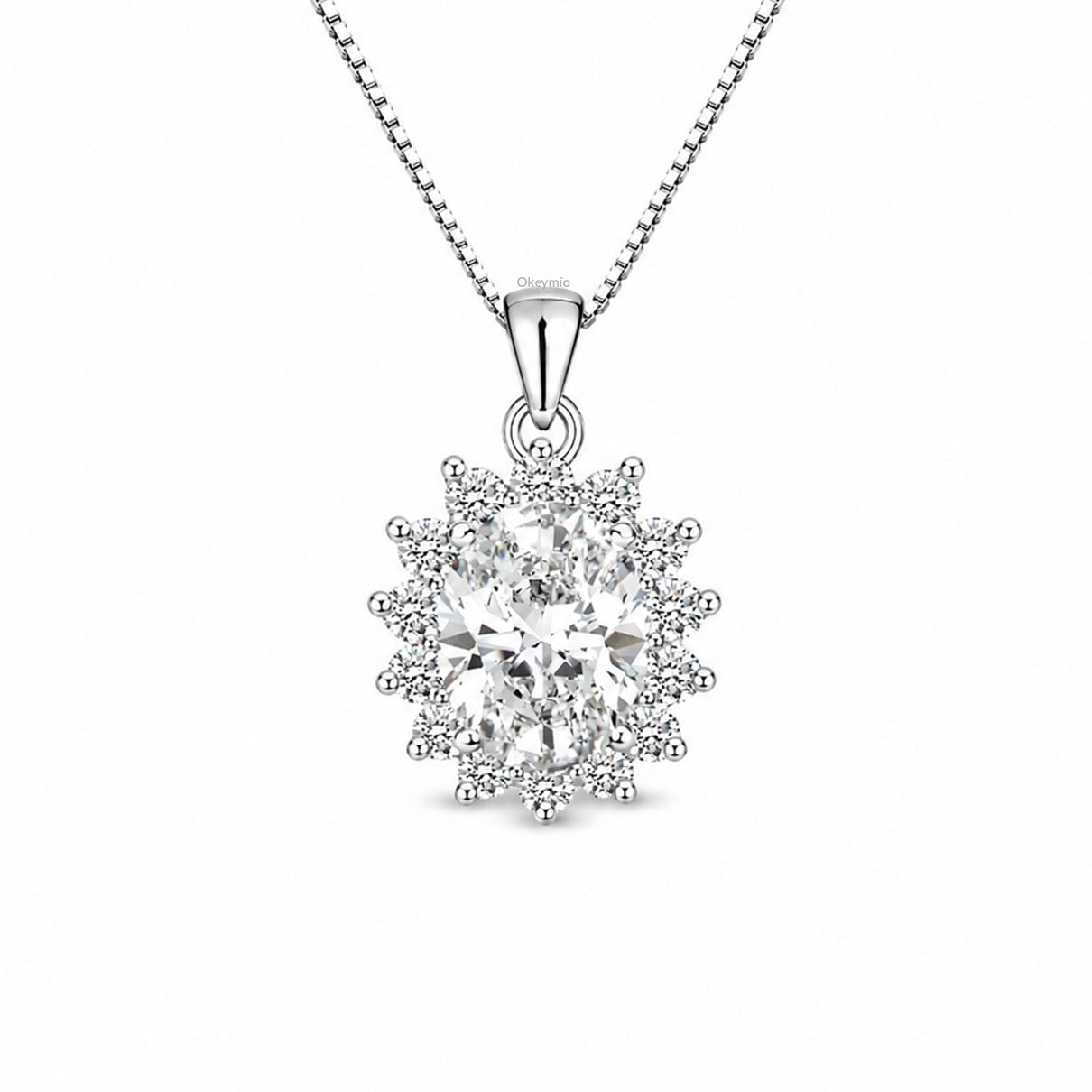 Dije y Cadena En Plata 925 Italiana Elegante