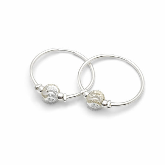Aretes Candongas Plata 925 Mujer 22 mm