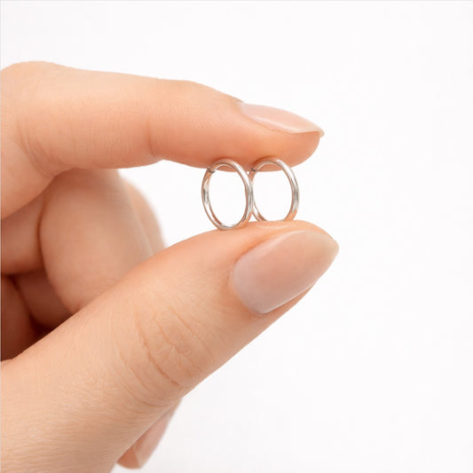 Candongas Clásicas Lisas En Plata 925 - 15 mm