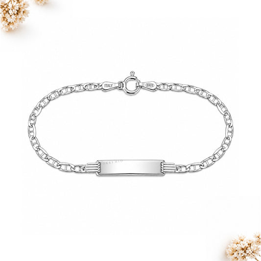 Pulsera Esclava Plata 925 Italiana Pulida Brillante