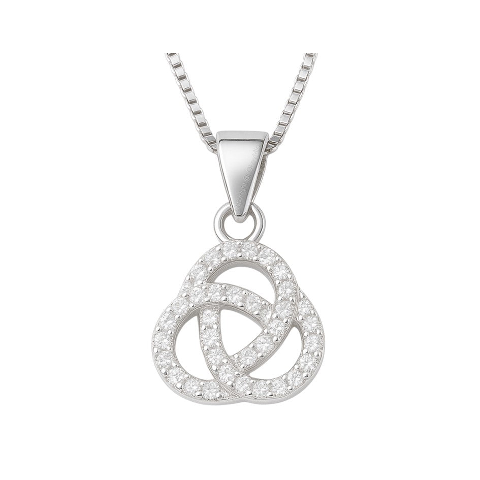 Dije y Cadena Unión Eterna En Plata 925