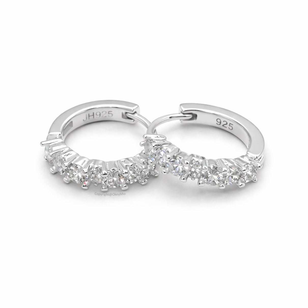 Aretes Candongas Elegantes En Plata 925 Con Circones