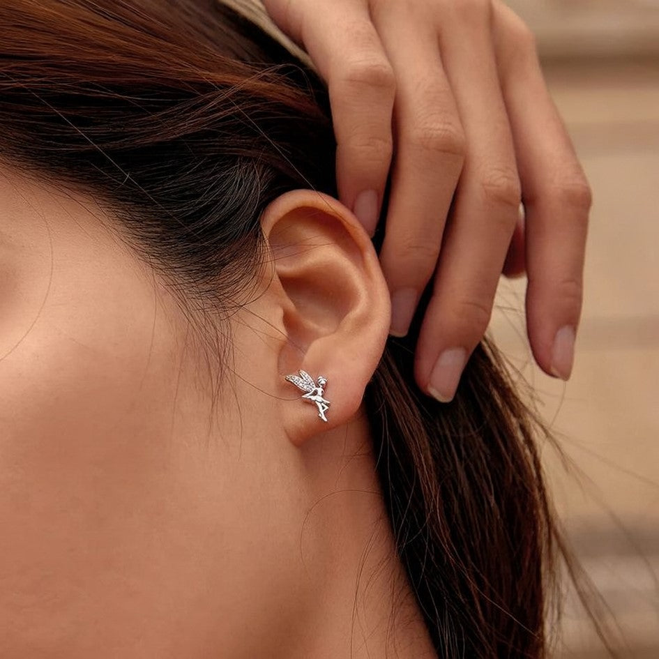 Aretes Hada En Plata 925