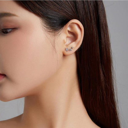 Aretes Estrellas En Plata 925