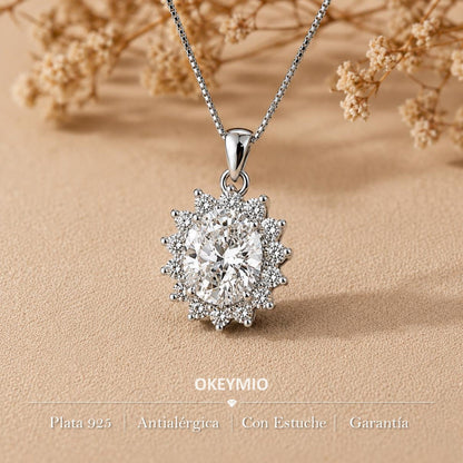 Dije y Cadena En Plata 925 Italiana Elegante