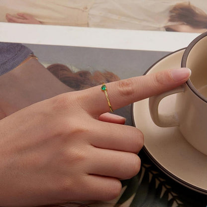 Anillo En Plata 925 En Baño de Oro 18k