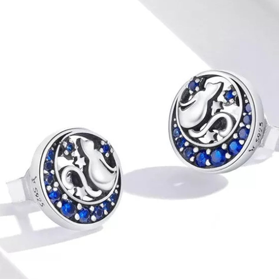 Aretes Topos Gato Luna